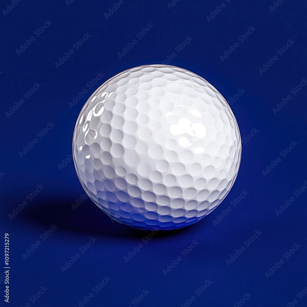 Golf Ball Close-Up Isolated on Background Golf Ball Close-Up Isolated on Background