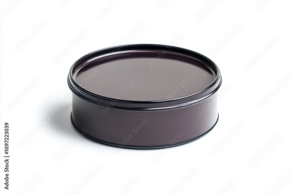 round steel drum with smooth surface, isolated on white background round steel drum with smooth surface, isolated on white background