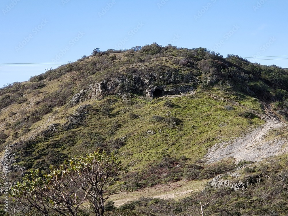 Hillside Cave on a Sunny Day Hillside Cave on a Sunny Day
