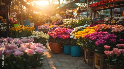 Wallpaper Mural traditional countryside sme business community local thai street flower market at Thailand.	
 Torontodigital.ca