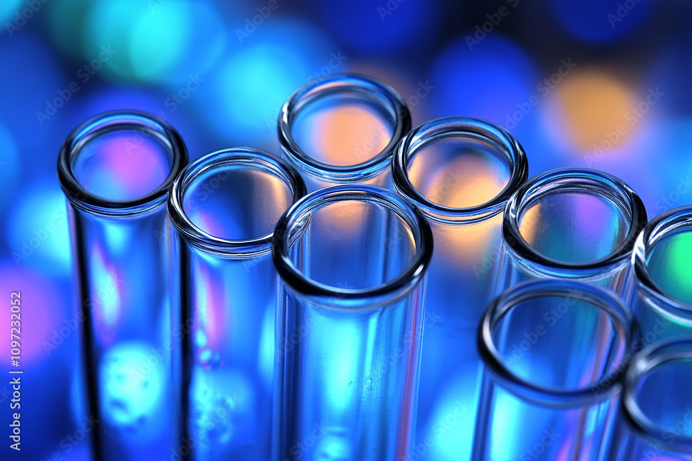 A close up shot of researcher working with serological test tube on medical science A close up shot of researcher working with serological test tube on medical science