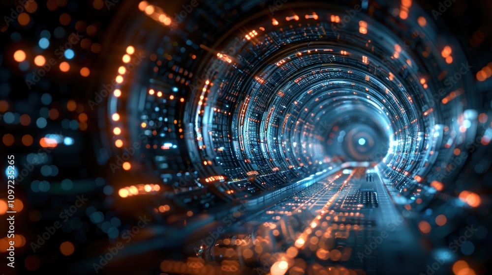 Fototapeta premium Futuristic Tunnel
