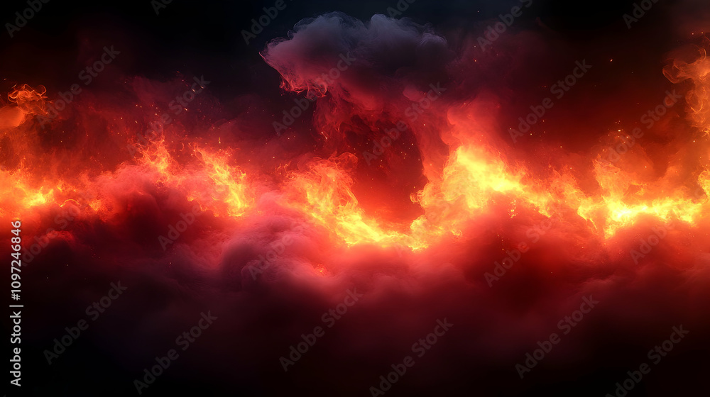 Fiery Abstract Background Illustration Fiery Abstract Background Illustration