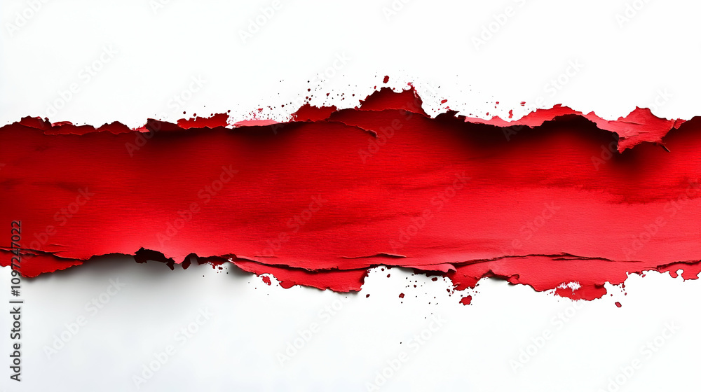 Red Abstract Torn Paper Background Illustration Red Abstract Torn Paper Background Illustration