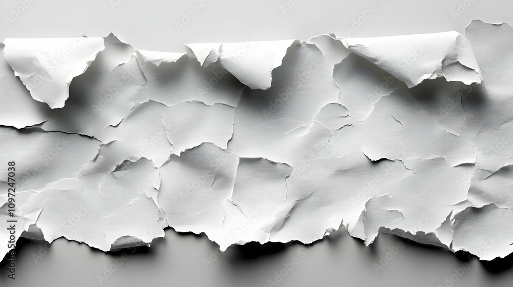 Abstract White Torn Paper Texture Background Abstract White Torn Paper Texture Background