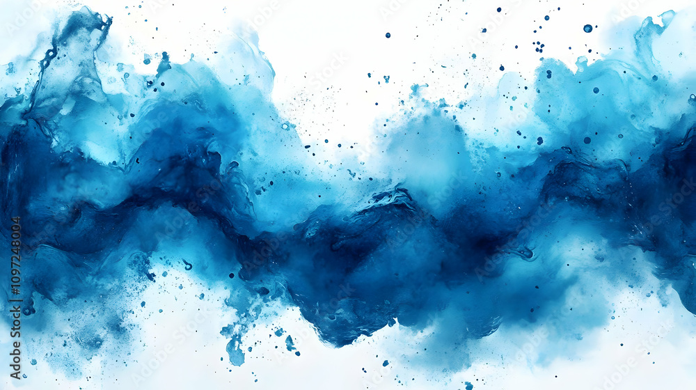 Abstract Blue Watercolor Background Abstract Blue Watercolor Background