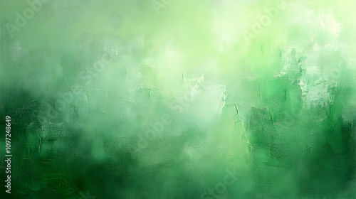 Green Abstract Painting Texture Background