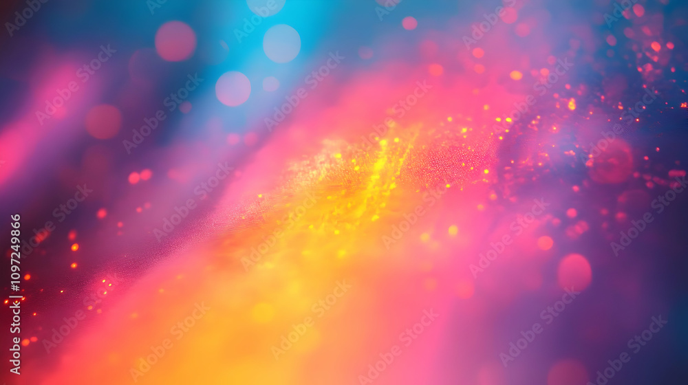 Vibrant Abstract Background with Glowing Particles Vibrant Abstract Background with Glowing Particles