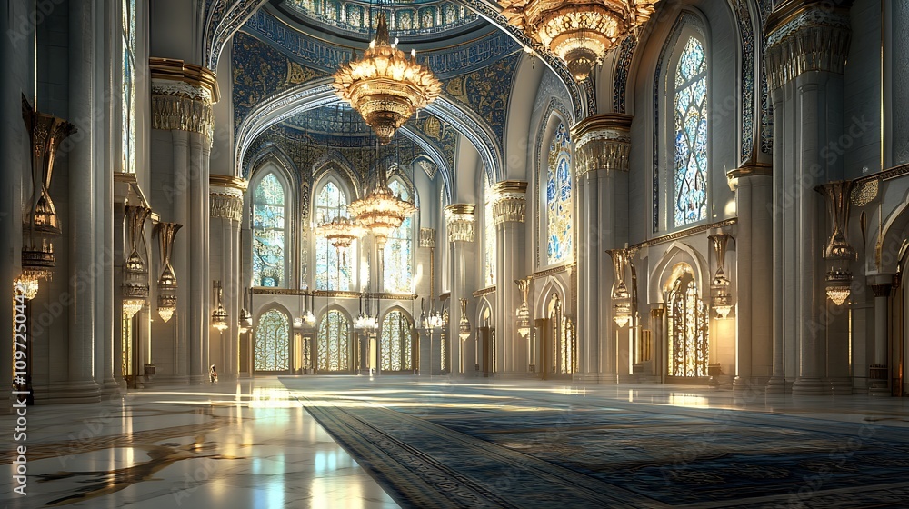 Fototapeta premium Majestic Mosque Interior