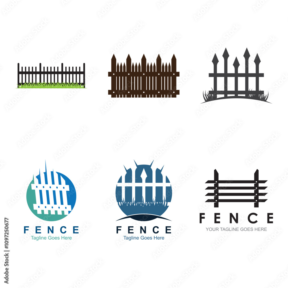 fence icon logo vector illustration design fence icon logo vector illustration design