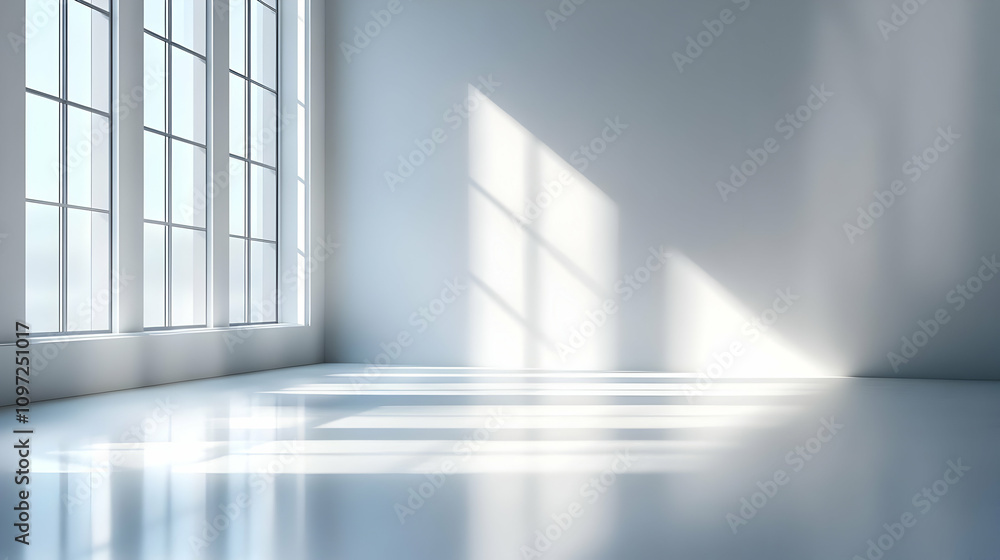 Bright Room 3D Render Sunlight Window Bright Room 3D Render Sunlight Window