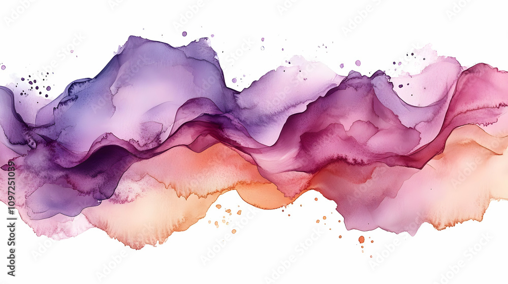 Abstract Alcohol Ink Landscape Painting Abstract Alcohol Ink Landscape Painting