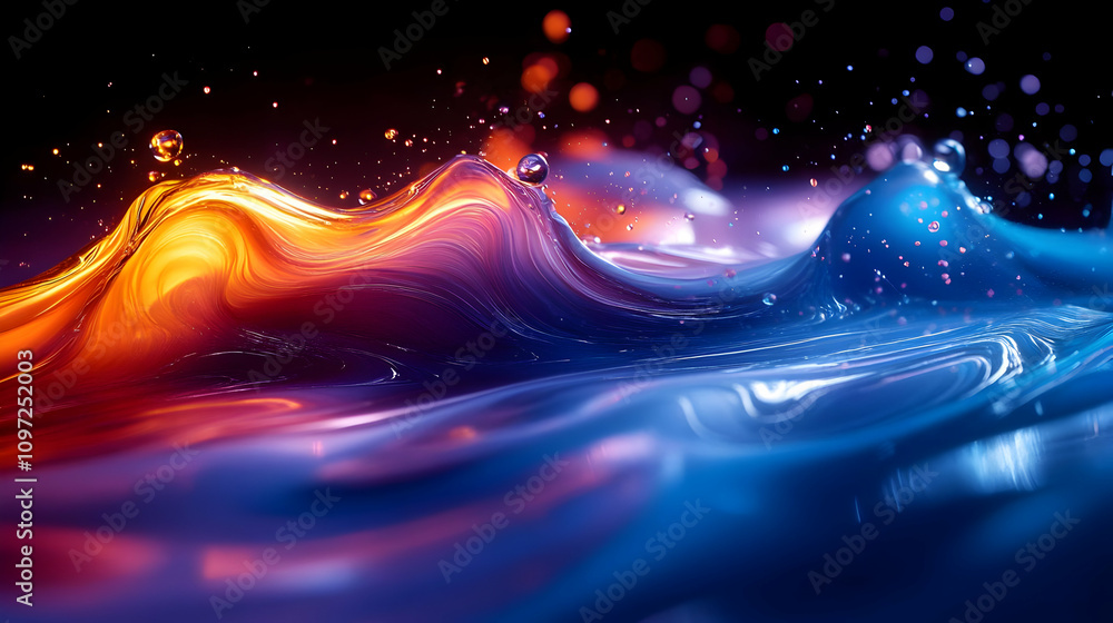 Abstract Liquid Wave Background Illustration Abstract Liquid Wave Background Illustration