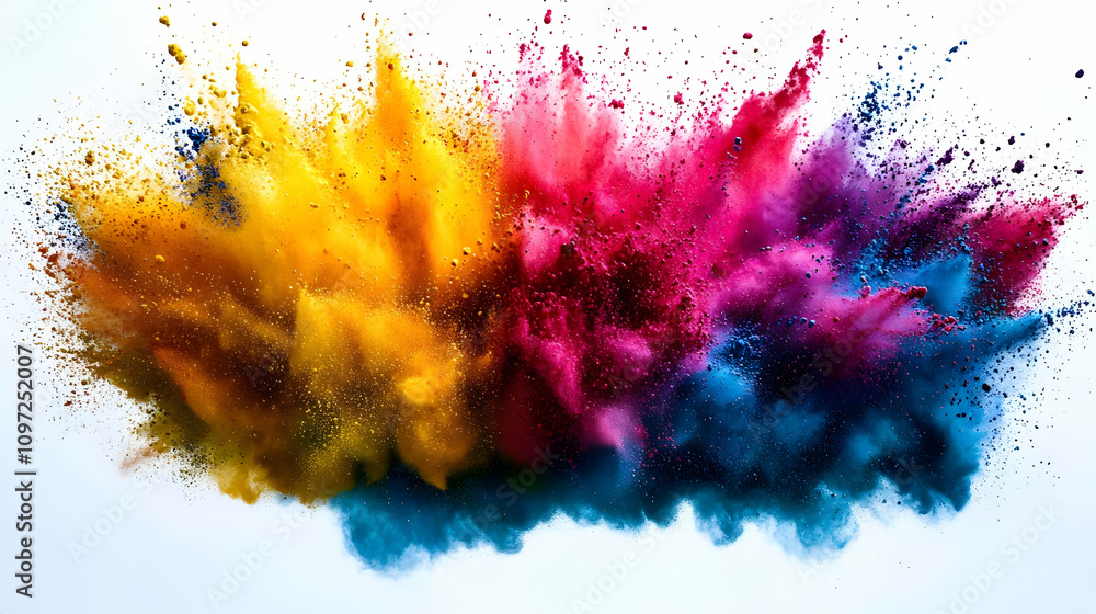 Vibrant Color Powder Explosion Abstract Background Vibrant Color Powder Explosion Abstract Background