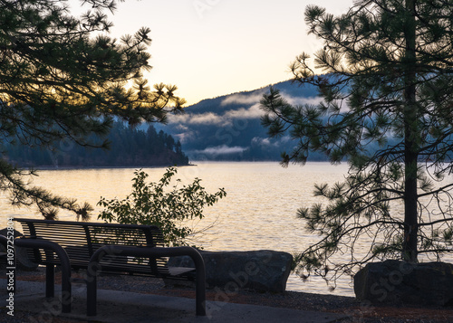 sunrise on the lake