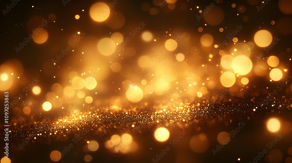 Golden Glitter Abstract Background Golden Glitter Abstract Background