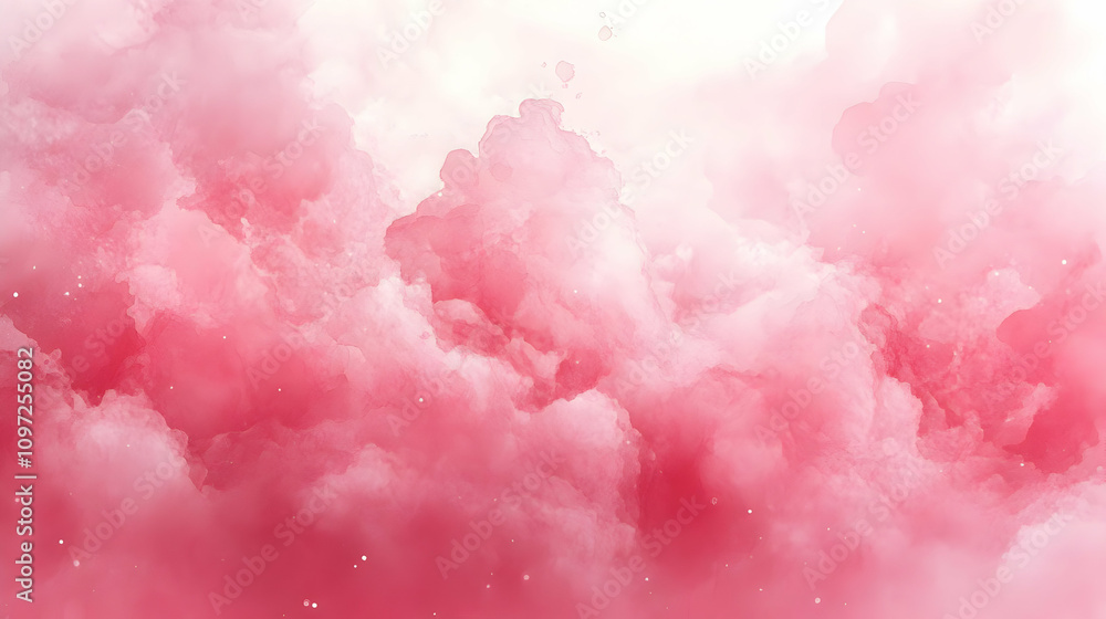 Pink Watercolor Cloud Abstract Background Pink Watercolor Cloud Abstract Background