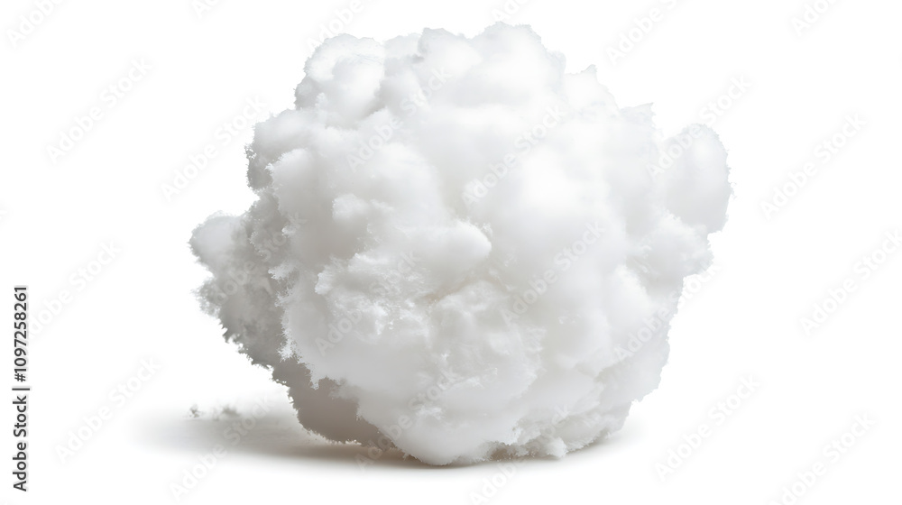 snowball isolated on white background, showcasing its fluffy texture and pure white color, evokes sense of winter fun and playfulness snowball isolated on white background, showcasing its fluffy texture and pure white color, evokes sense of winter fun and playfulness