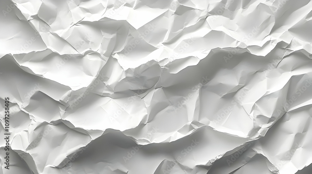 White Crumpled Paper Texture Background Illustration White Crumpled Paper Texture Background Illustration
