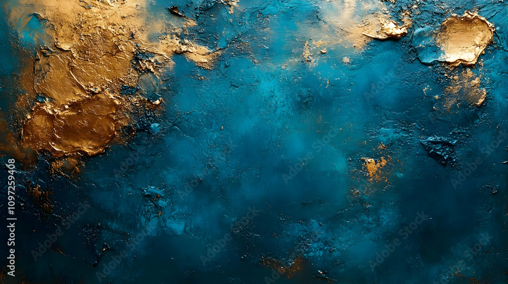 Teal Gold Abstract Texture Background Teal Gold Abstract Texture Background