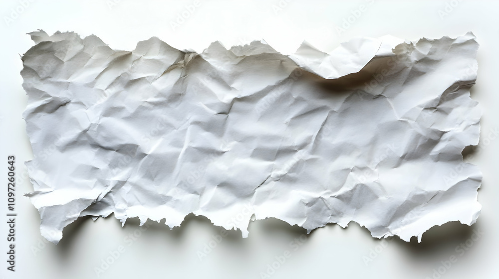 Crumbled White Paper Texture Background Crumbled White Paper Texture Background