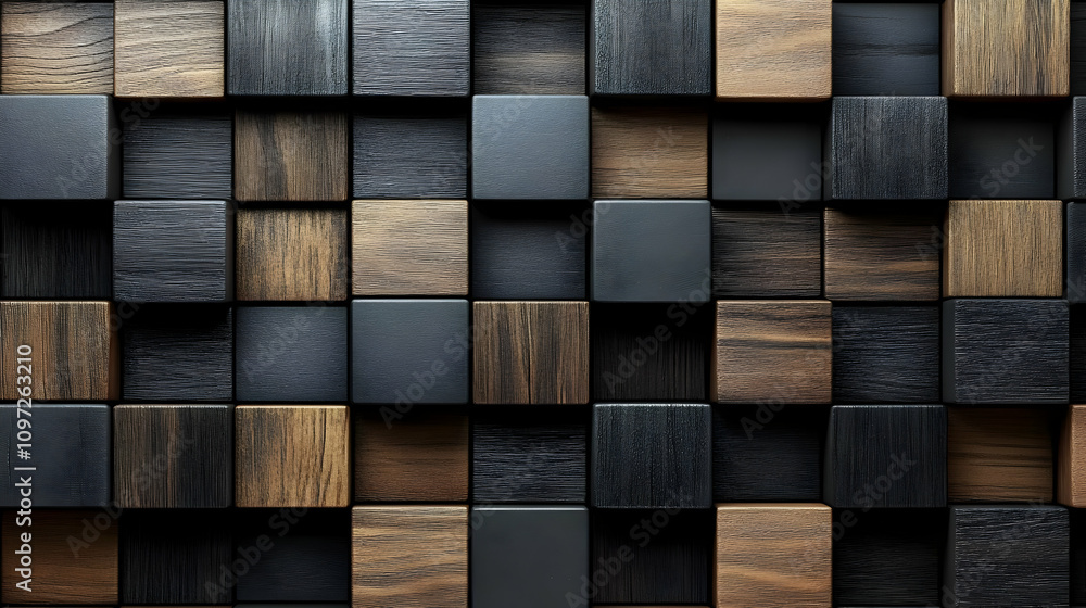 3D Wood Cube Abstract Background Texture 3D Wood Cube Abstract Background Texture