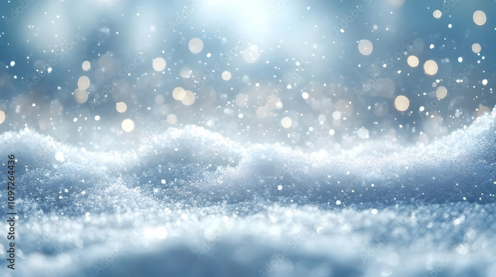 Sparkling Winter Background with Bokeh Sparkling Winter Background with Bokeh