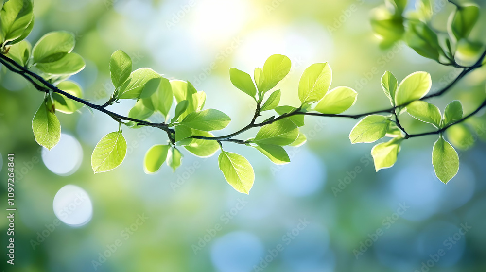 Vibrant Spring Leaves Background Image Vibrant Spring Leaves Background Image
