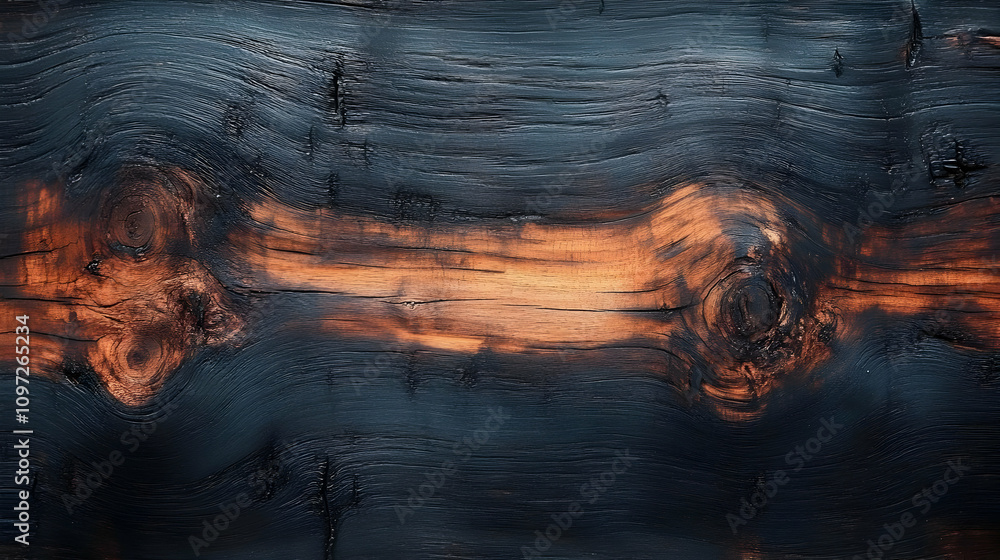 Naklejka premium Dark Wood Texture Background Illustration