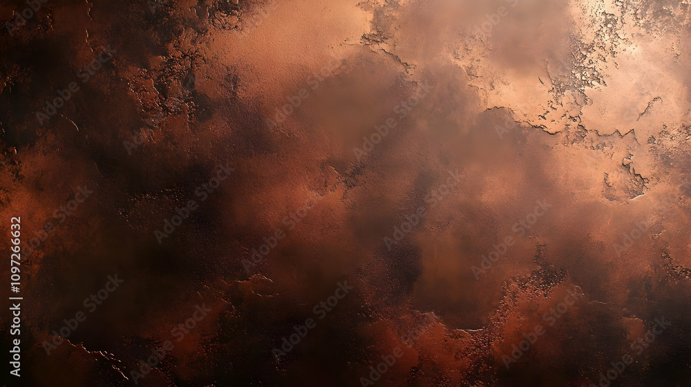 Naklejka premium Dark Brown Copper Texture Background Illustration