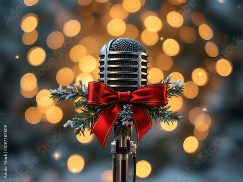 Jingle all the way with this Christmas mic. photo