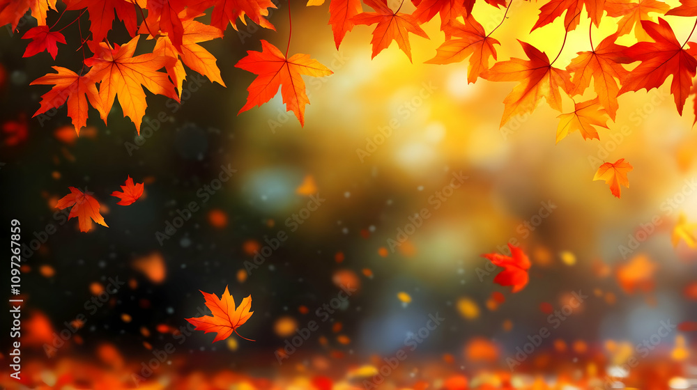 Autumn Leaves Background Illustration Autumn Leaves Background Illustration