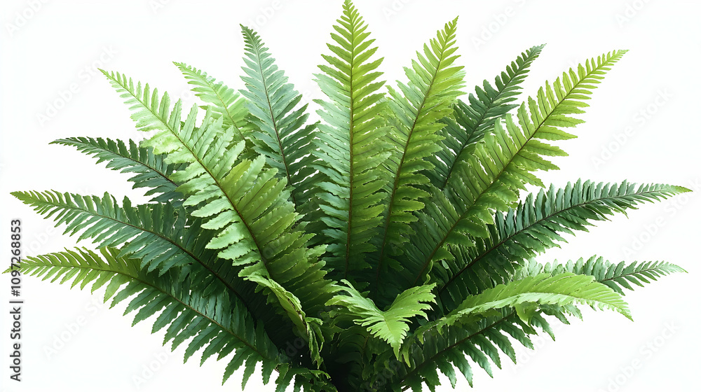 Lush Green Fern Illustration Lush Green Fern Illustration