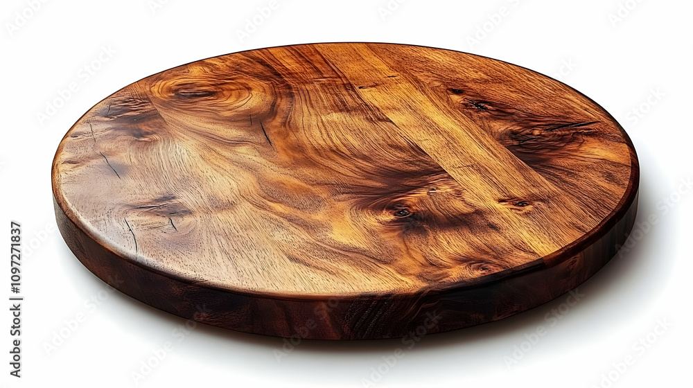 Round Wooden Board Rustic Illustration Round Wooden Board Rustic Illustration
