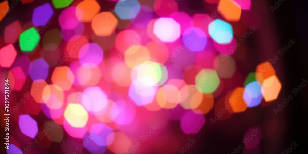 Colorful abstract bokeh lights with a blurred background, pattern, blurred