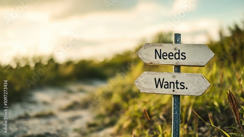 Directional signs pointing towards 