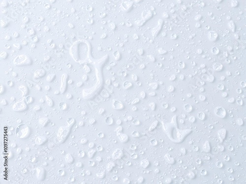 Water droplets on a smooth surface creating a stunning background, liquid, pure