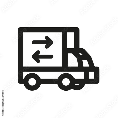 Truck icon symbol vector illustration 