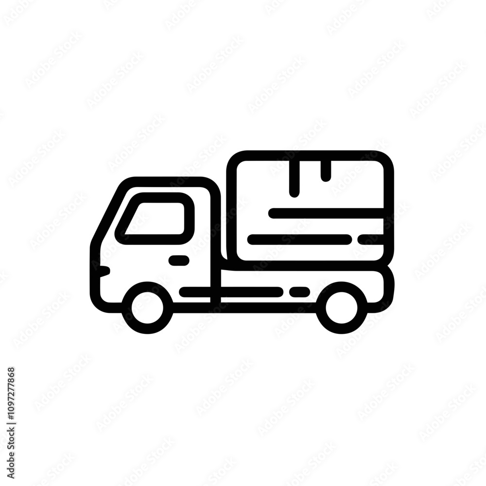 Fototapeta premium Truck icon symbol vector illustration