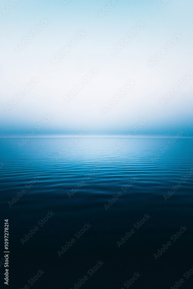 Obraz premium Calm Blue Ocean Horizon