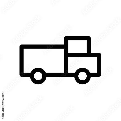 Truck icon symbol vector illustration 