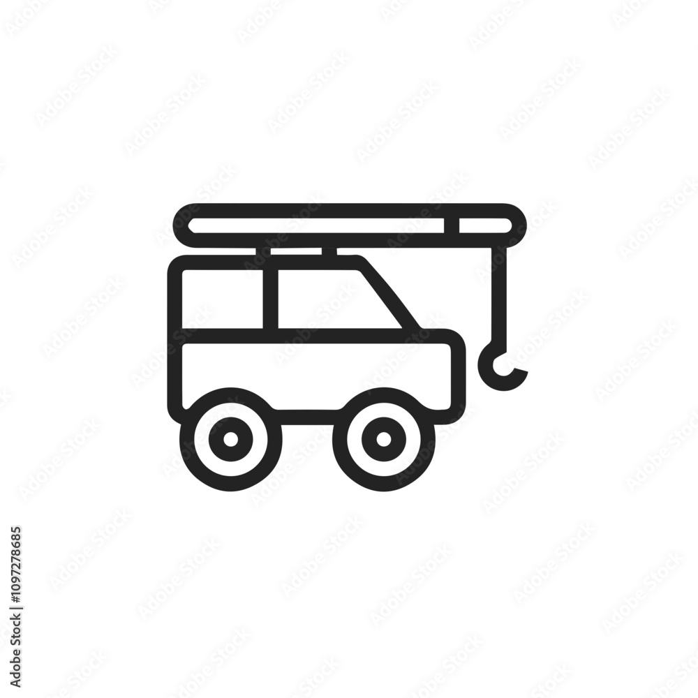 Fototapeta premium Truck icon symbol vector illustration