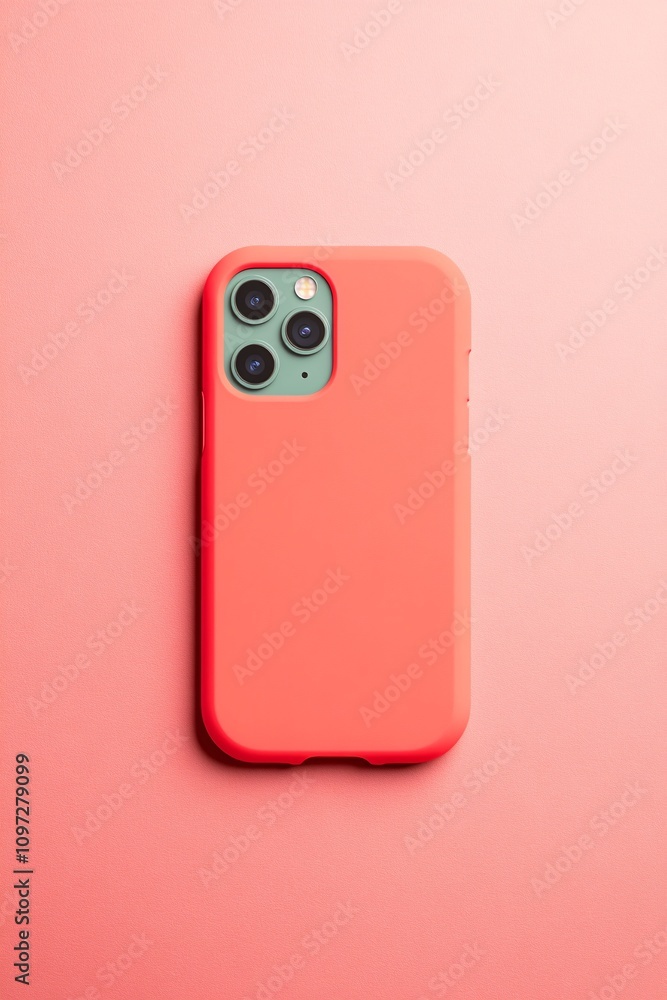 Coral Phone Case on Pink Background Coral Phone Case on Pink Background