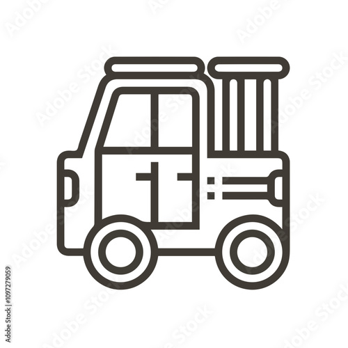 Truck icon symbol vector illustration 