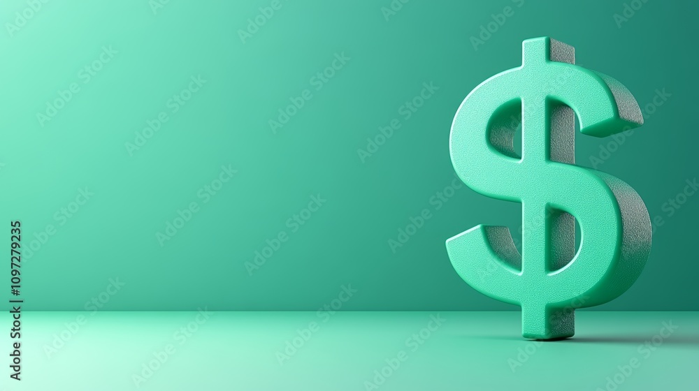 Green dollar sign symbol on a green background. Green dollar sign symbol on a green background.
