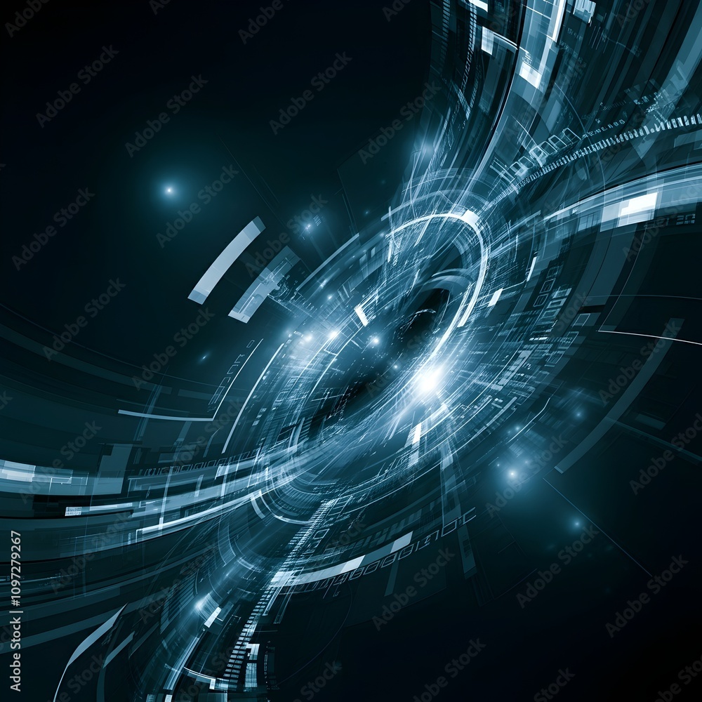 Obraz premium Vibrant digital technology abstract background design texture 