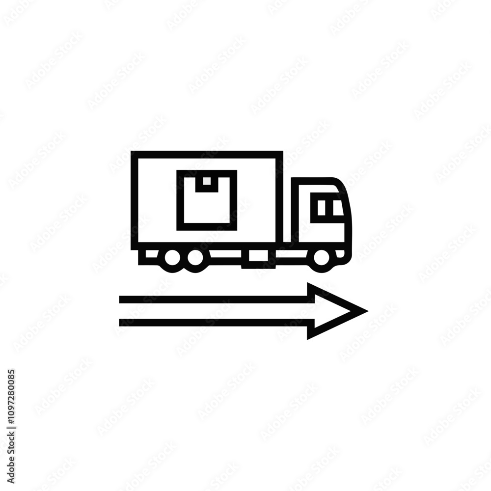 Truck icon symbol vector illustration Truck icon symbol vector illustration