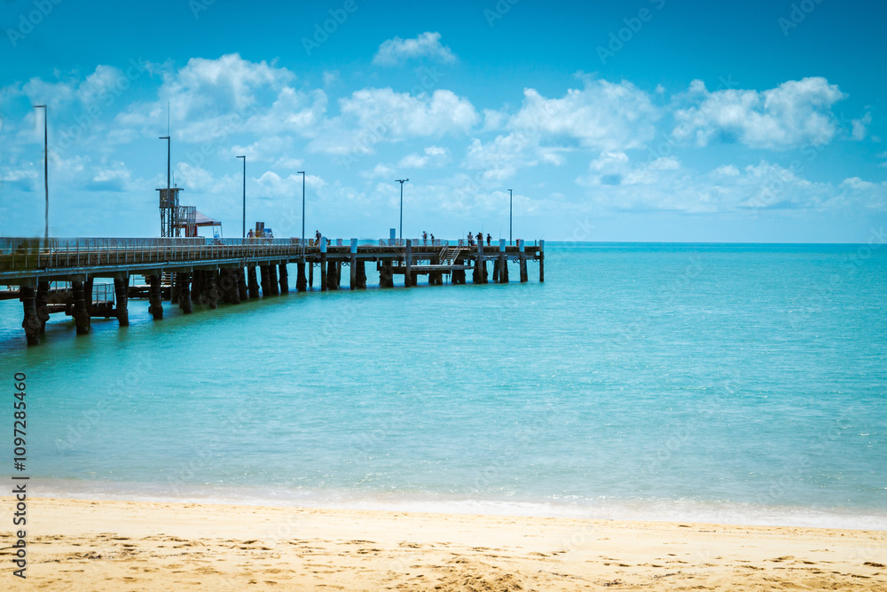 Long Exposure of Palm Cove Pier from the West Long Exposure of Palm Cove Pier from the West