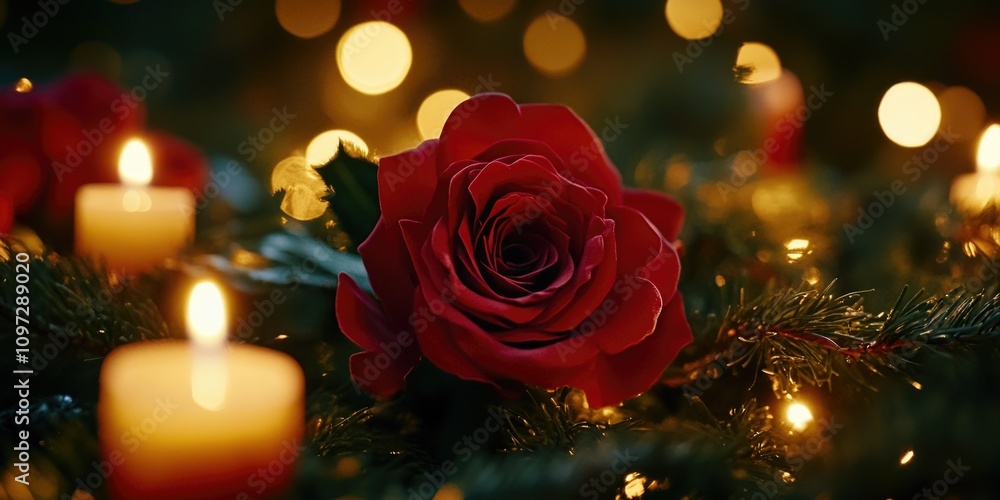 Vibrant Christmas Rose Centerpiece Vibrant Christmas Rose Centerpiece