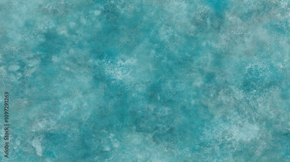 Obraz premium A turquoise grunge texture background with a distressed surface
